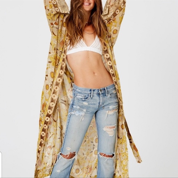 Jen’s Pirate Booty paradise golden wallflower maxi Kimono duster sold out! - Picture 7 of 9